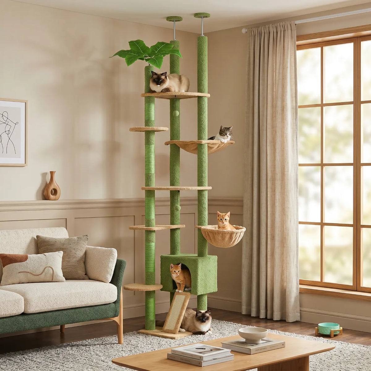 Arbre à chat sol-plafond Le Jardin Suspendu – vue 6
