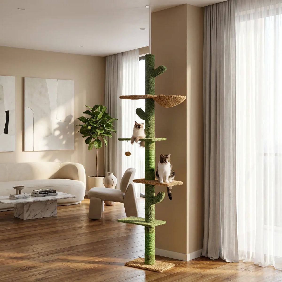 Arbre à chat sol-plafond Le Loft Aérien – vue 2