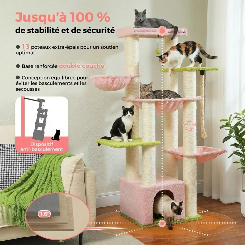 Le Belvédère – Arbre à Chat Grande Hauteur (170 cm)