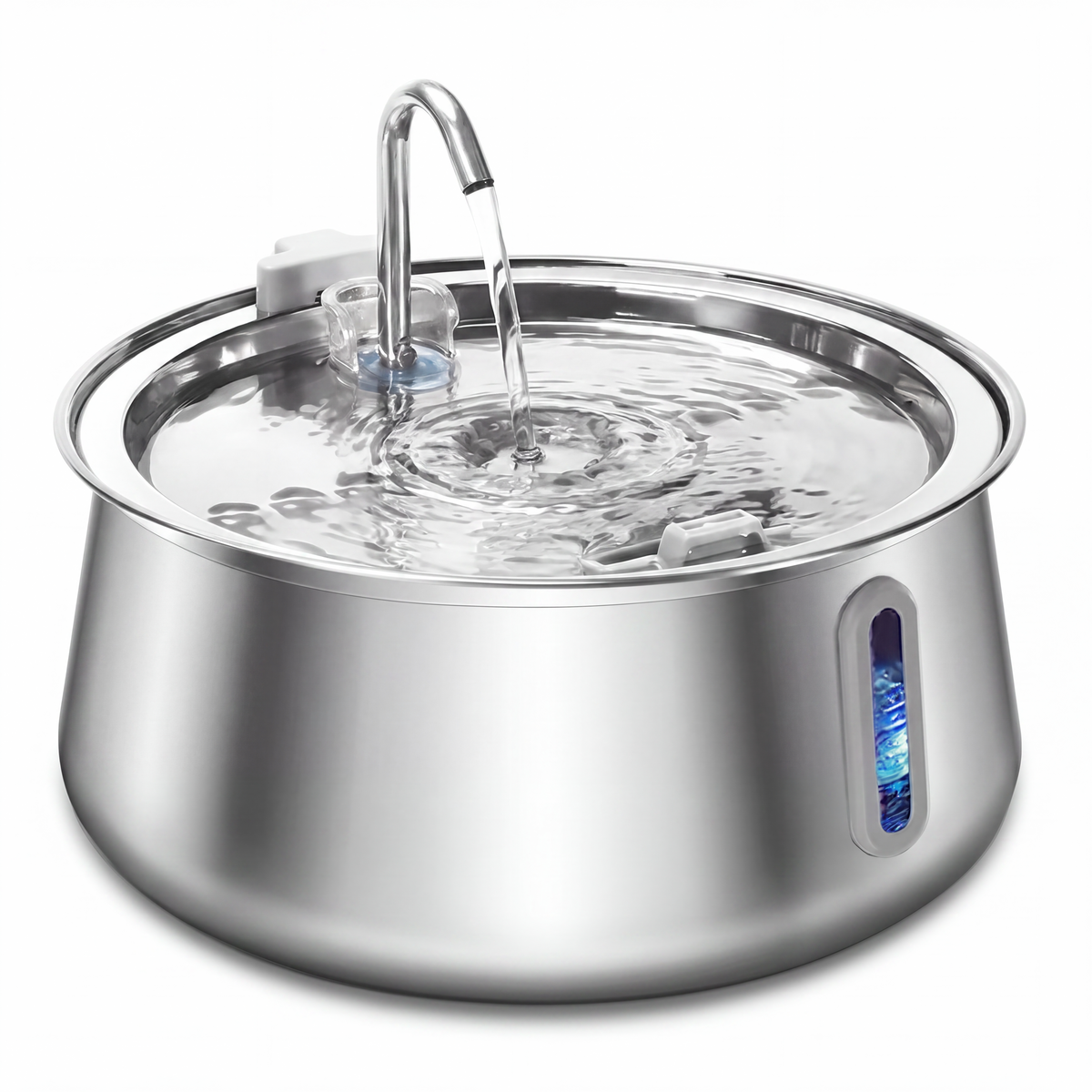 Fontaine à eau inox pour chat 4 L La Fontaine Inox Pureté – vue 8