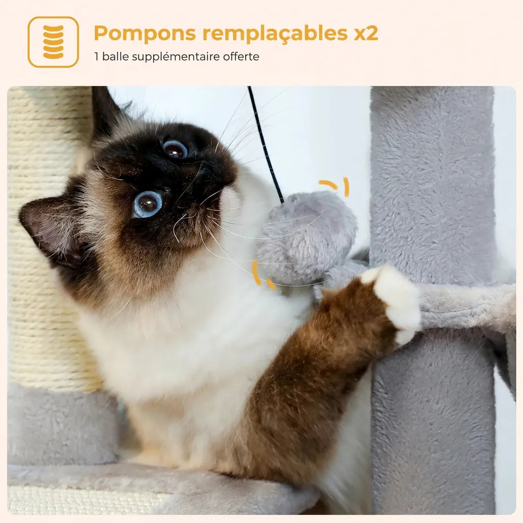 L’Escale Urbaine – Petit Arbre à Chat Compact (73 cm)