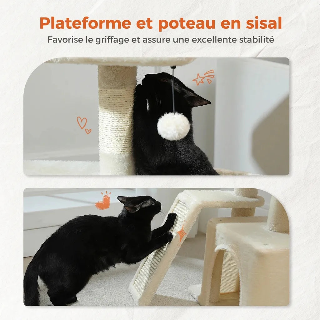 L’Escale Urbaine – Petit Arbre à Chat Compact (73 cm)