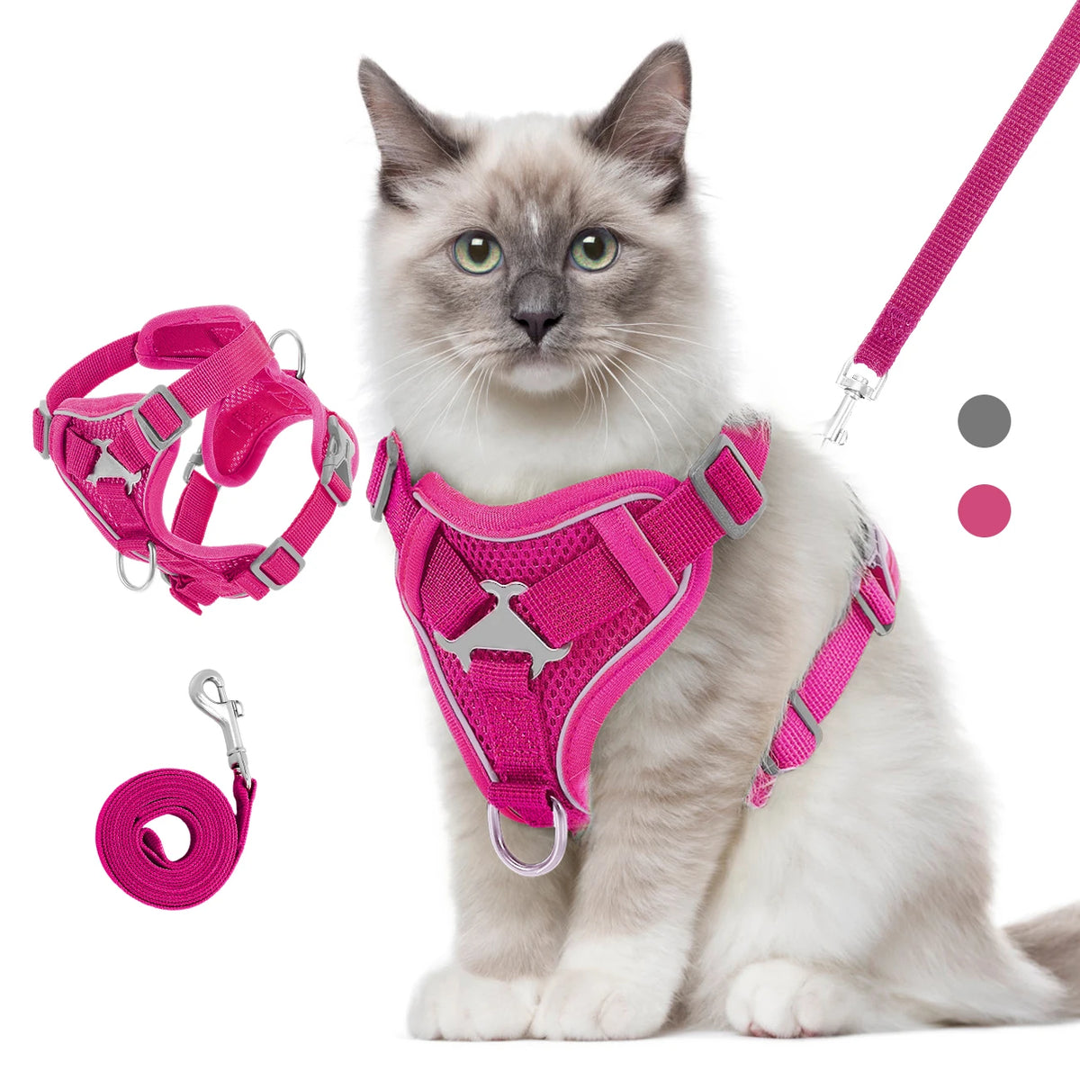 Harnais rembourré et laisse pour chat Le Harnais Cocon – vue 2