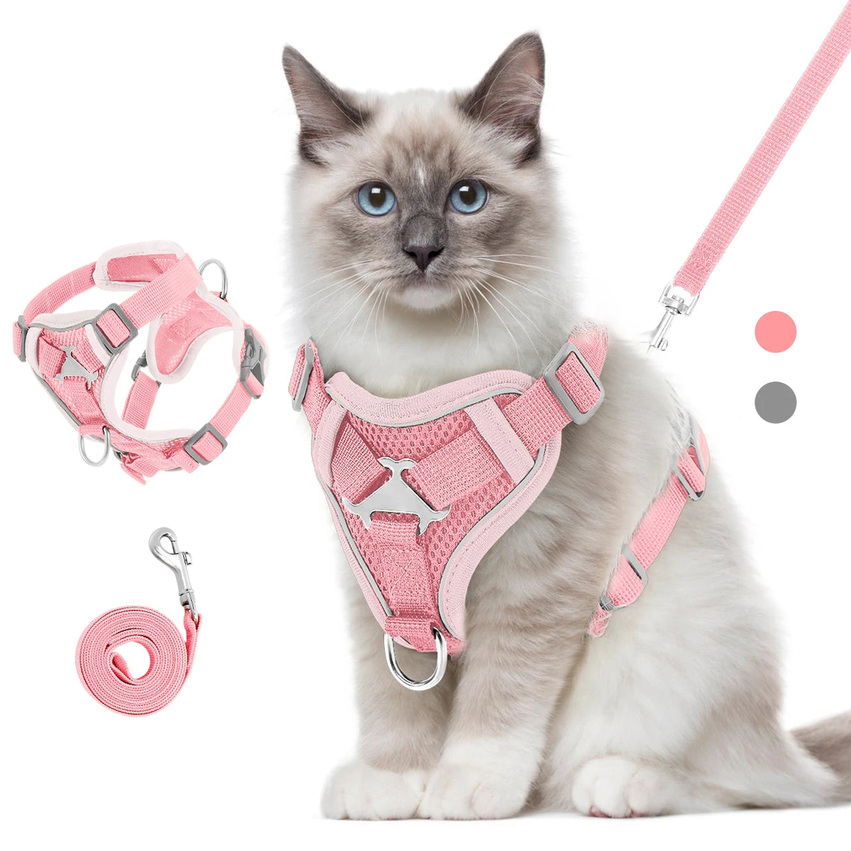 Harnais rembourré et laisse pour chat Le Harnais Cocon – vue 5
