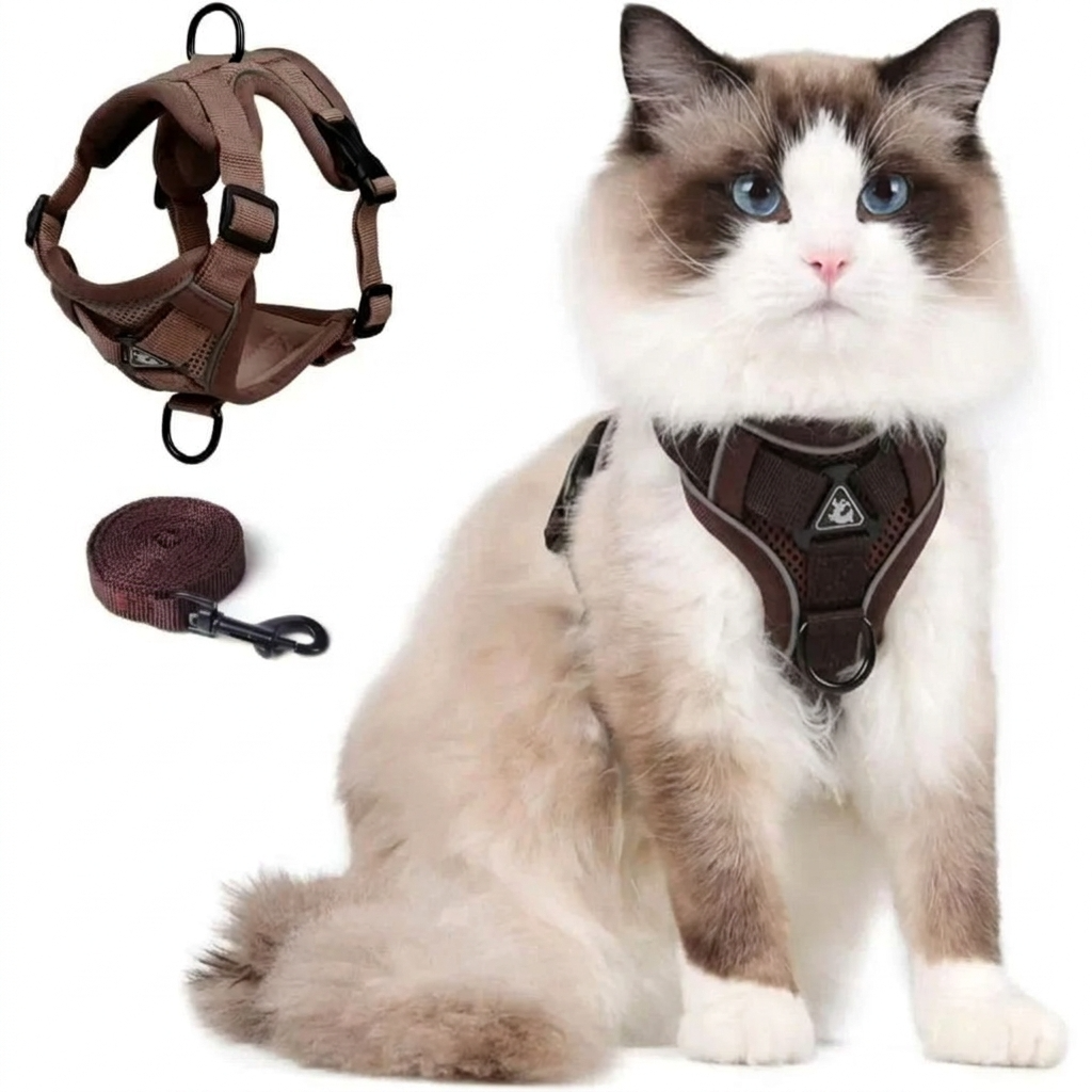 Harnais réfléchissant et laisse pour chat Le Harnais Nocturne – vue 5