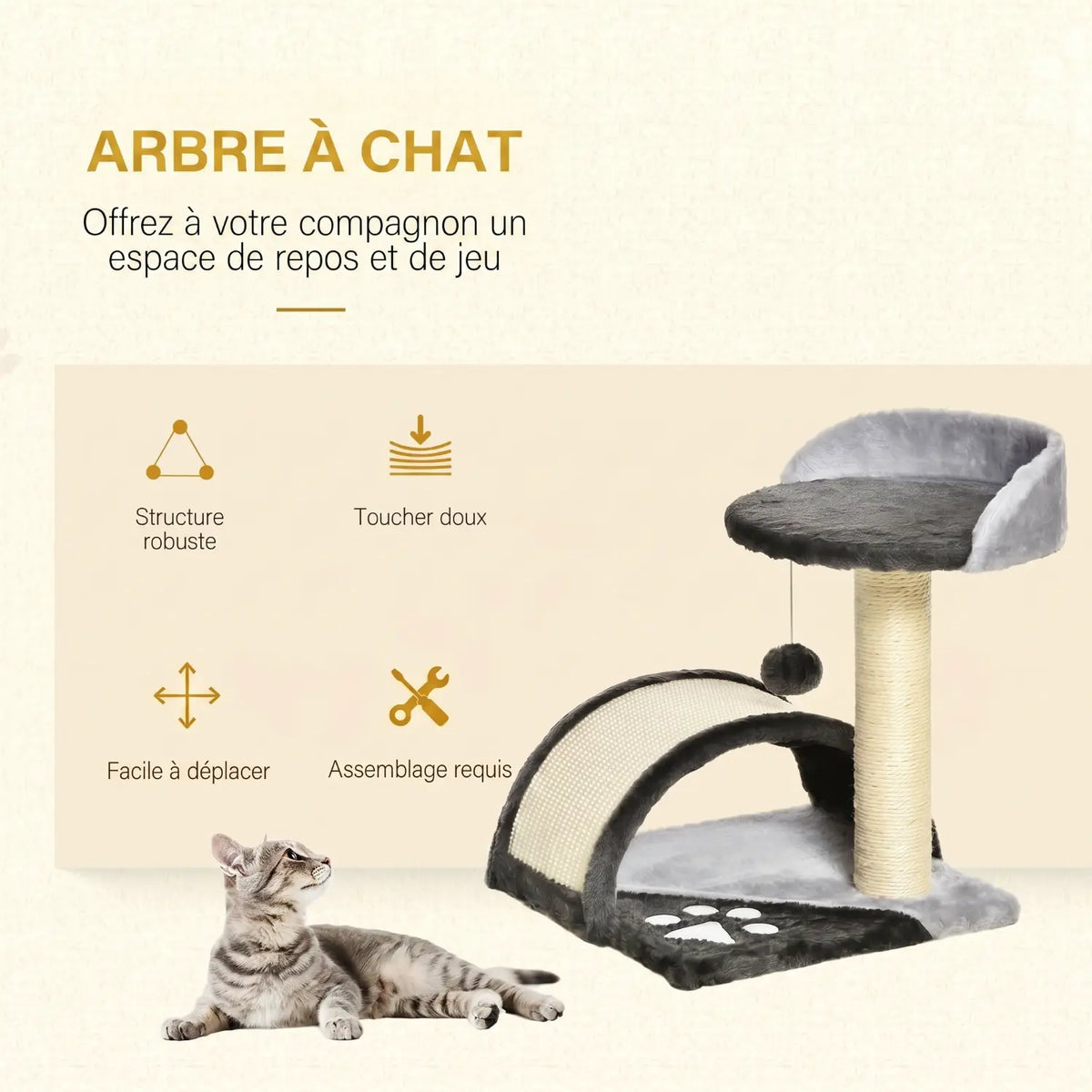 Petit arbre à chat Le Pont de Biscotte – vue 3