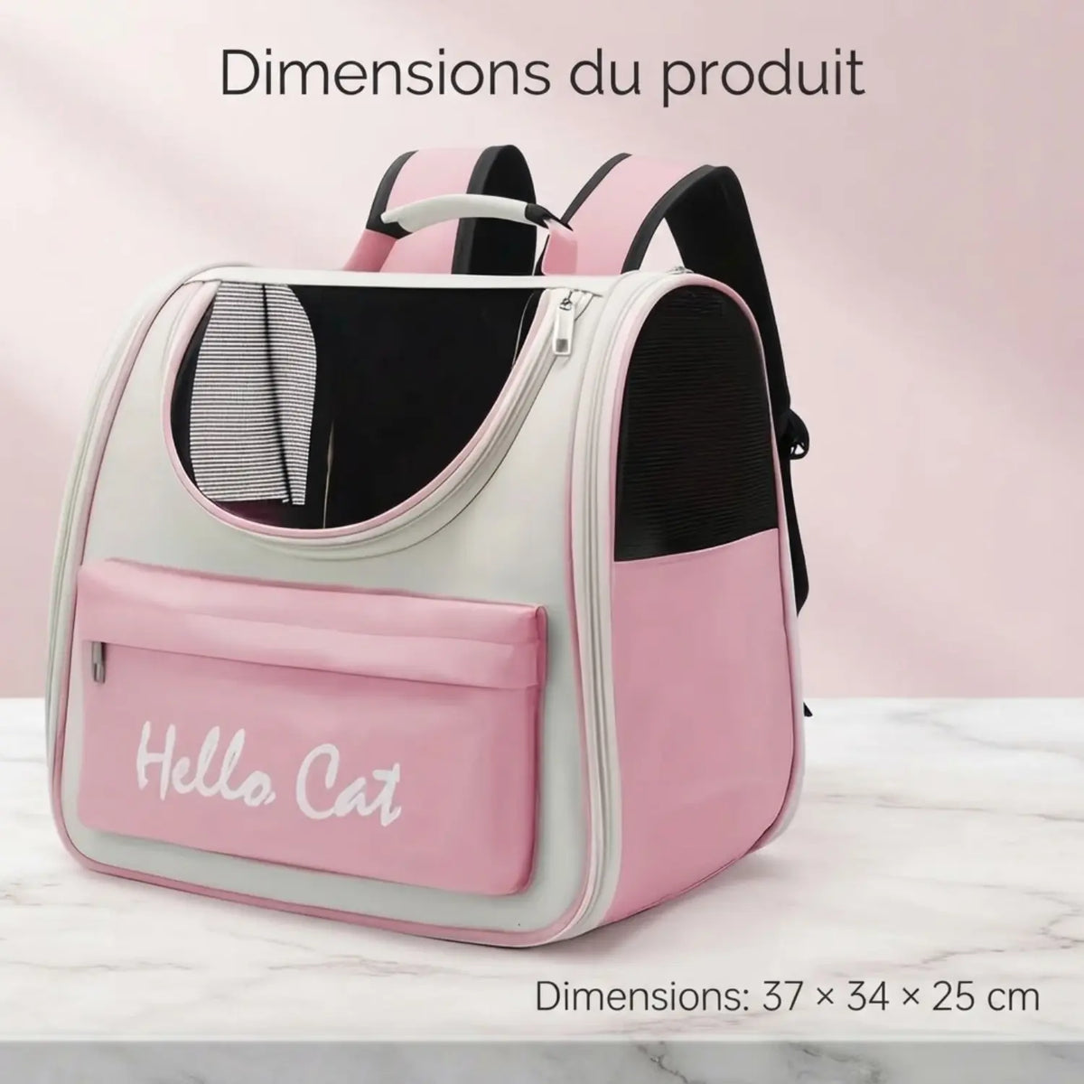Sac à dos de voyage sécurisé pour chat L'Explorateur – vue 10