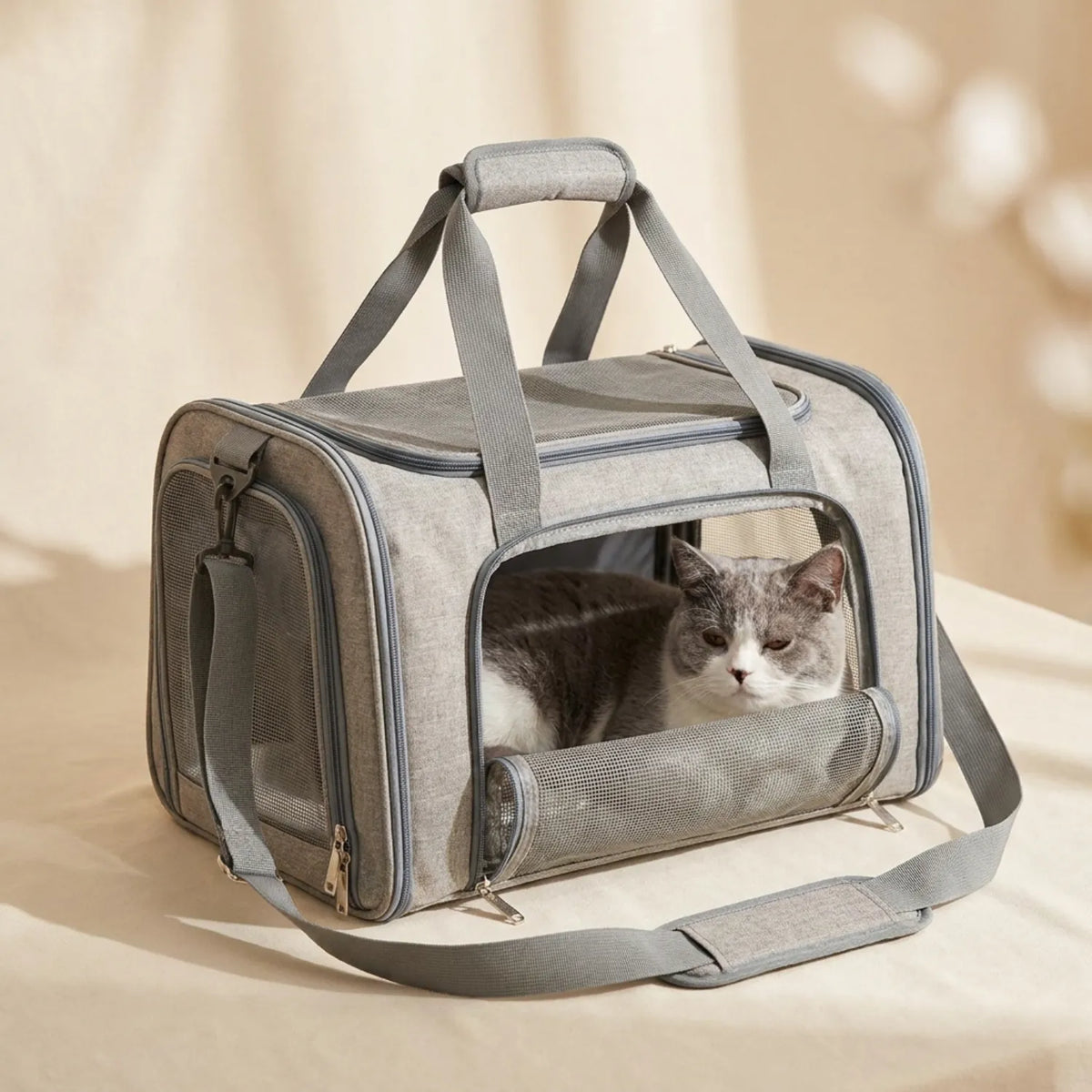 Sac de transport pliable pour chat et chien L'Abri Douillet – vue 1